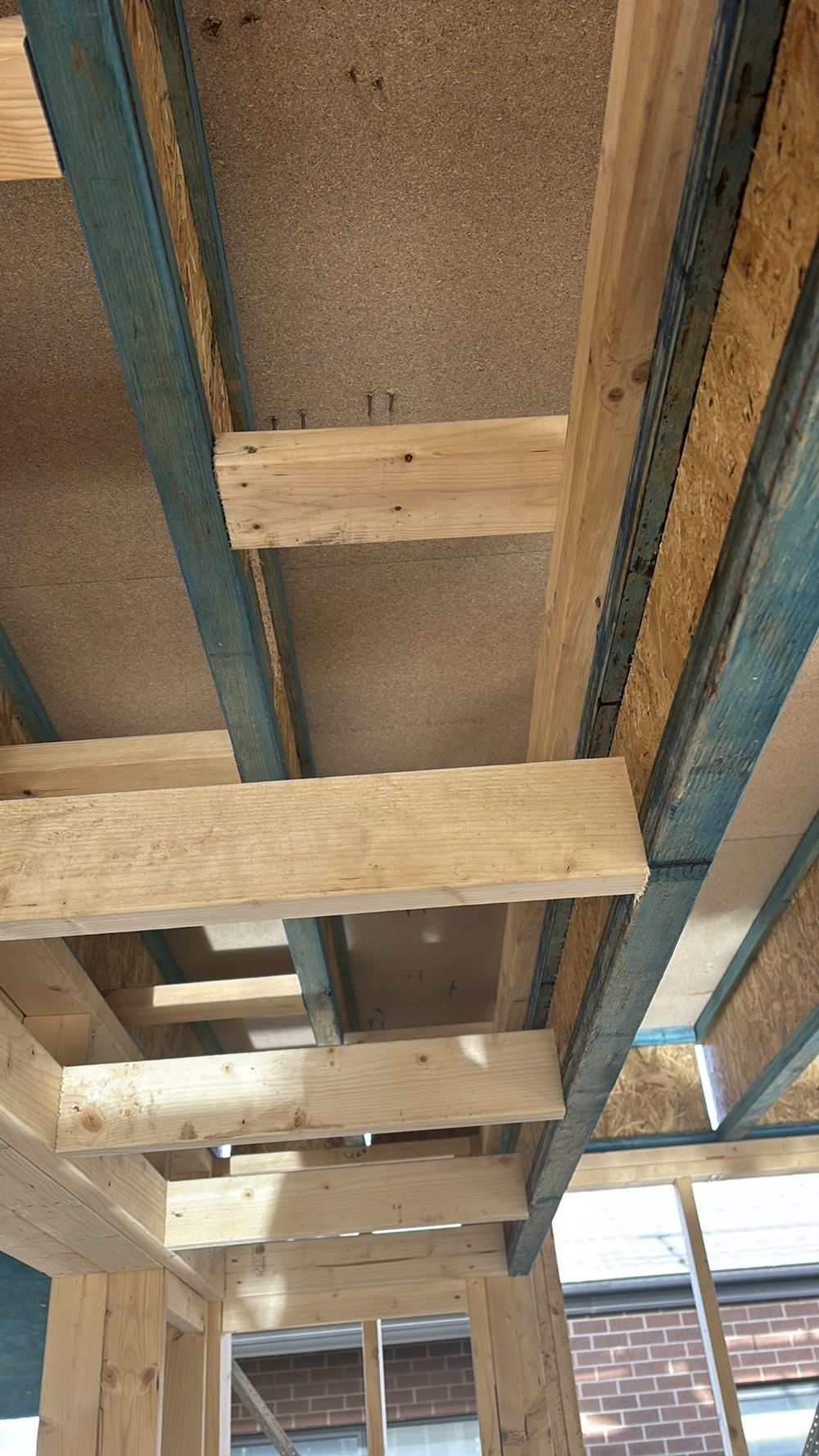 When upstairs walls miss the floor below